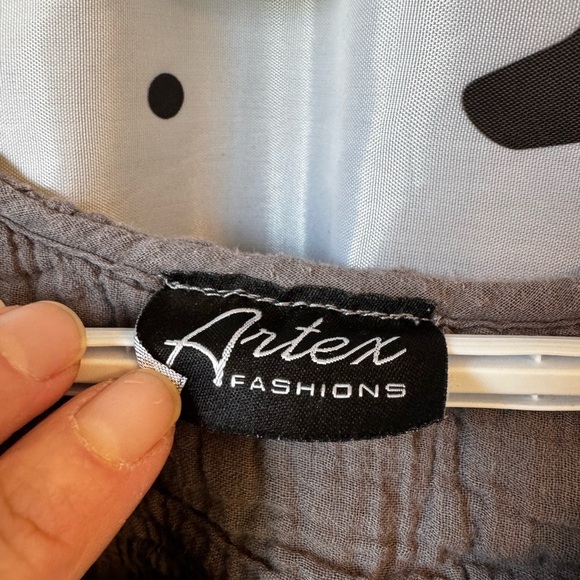 Grey Smocked Halter Midi Sundress - Picture 2 of 3